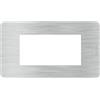bticino JA4804EA placca matix go 4 moduli aluminium bticino JA4804EA