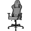 DRIFT GAMING DR90 - Sedia gaming ergonomica con poggiatesta e supporto lombare, schienale reclinabile a 135°, braccioli 2D regolabili, tessuto traspirante, base in nylon e pistone a gas, Grigio/Nero