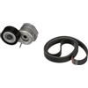 GATES Kit Cinghie Poly-V K016PK1320 Gomma Compatibilità con OPEL Corsa D Hatchback S07 Meriva A X03, SUZUKI SWIFT III MZ, EZ, ALFA ROMEO MITO 955, FIAT GRANDE PUNTO 199