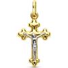 Gioielleria Lucchese Oro Croce Uomo Oro Giallo e Bianco GL-G21731517