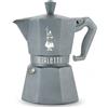 BIALETTI CAFFETTIERA MOKA EXCLUSIVE OCTAGONAL INDUZIONE GRIGIO, 3 Tazze