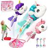 DejaNard Regalo Bambina 4-12 Anni, Razzo Spaziale Giochi da Giardino per Bambini Unicorno Giochi Bambini 3-8 Anni