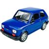 Generisch Welly - Modellino di auto compatibile con FIAT 126 blu, identico modello Polski FIAT 126p 1972-2000 1/21 1:21, in metallo