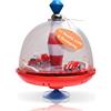 alldoro 68030 - Rotella panoramica dei vigili del fuoco, Ø 19 cm, trotola con suono, trotola con supporto, trotola musicale con camion dei pompieri, trotola classica per bambini dai 18 mesi in su