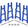 Share Goo ShareGoo Braccio di sospensione anteriore e posteriore in metallo Parti di aggiornamento 3655 Compatibile con Traxxas 1/10 Slash 4x4 4WD Stampede 4x4 4WD RC camion (blu)