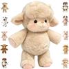 Generico Peluche Che Corre Adorabile Pupazzo Che Respira E Cammina, 45CM Simpatico Running Cow Peluches Mucche Gigant, Animale in Posizione di Corsa Per Uomini E Donne (Agnellino B)