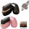 Gienslru Mini Hair Straightener Brush, Cordless Hair Straightener for Travel, Hot Comb with Adjustable Heat, 30s Quick Heat, Portable Straighteners Brush for Daily Styling (Mix)
