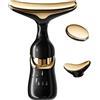 Generico Face Massage Roller, Electric 3-Head Facial Tightening Device, Skin Lifting V-Shape Massager, Ergonomic Sculpting Tool, Made With High-Quality Abs Materials, 6.3in