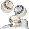 Peosaard Smalto gel riflettente, smalto gel metallizzato 2 pezzi 8 ml per unghie cromate, pittura effetto specchio 3D metallizzato per fiori, linee di disegno artistico