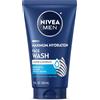 NIVEA MEN Nivea for Men Face Wash Cleans and Moisturising with Menthol and Vitamin E, 150ml Tubes (Pack of 4)