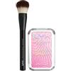 NYX Professional Makeup Illuminante Buttermelt Highlighter 15 U Butta Werk in Polvere Sfumabile Stratificabile Finish Perlato + Pennello Viso Pro Brush Buffing Multiuso Professionale - Set da 2