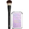 NYX Professional Makeup Illuminante Buttermelt Highlighter 40 No 1 Butta in Polvere Sfumabile Stratificabile Finish Perlato + Pennello Viso Pro Brush Buffing Multiuso Professionale - Set da 2