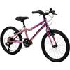 Huffy 20 pollici Literide Junior Alloy 7 velocità bicicletta - Neon Nebula rosa e grigio, per bambini dai 5 ai 9 anni