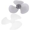 Garneck Pale per Ventilatore a Piantana 28cm in Plastica Resistente Alte Temperature Basso Rumore per Ventilatori da Tavolo da Pavimento Set da 2 Ricambi per Uso Domestico