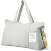 flintronic Borsone da Viaggio Donna, Borsone da Viaggio Grande, Impermeabile e Lightweight, Grande Capacità Borsa Sportiva, per Imbarco Viaggio Sport Palestra -Grigio