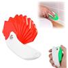 EHOTER Spatola multiuso 9 in 1, spatola pieghevole e applicatore sigillante con bordi raschianti, strumento pieghevole per cuciture lisce con diverse testine e angoli per porte e finestre (rosso)