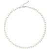 BABEYOND - Collana girocollo con perle sintetiche rotonde, da sposa, per matrimonio, colore: bianco e Lega, colore: Diametro della perla: 8 mm., cod. BABEYOND-J-0067