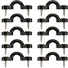YTFEEHCX 10 pz/Set Nylon Canoa Pad Eye Kit Ganci for Occhi Clip ad Anello for Corda Comodo Strumento Punto di Ancoraggio