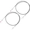 GPJTJROL for Y/a/m/a/h/a 3300/33c 2 Pezzi 10Ft 118 Pollici Tipo Marino acceleratore Cambio Scatola Telecomando Cavo con Cerniera Motore fuoribordo Barca a Motore S