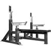 Strength Shop Panca da allenamento deluxe, con pegge e aste di sicurezza, Powerlifting Competition Bench con safeties regolabili e spotter Deck - Rated fino a 500 kg