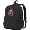 Tamiger Borsa unisex colorata con stampa di leone di grande capacità, resistente all'acqua, leggera, per gite di fine settimana all'aperto