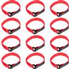 SWETRACE Cinghia per Yoga in Materiale Composito Resistente 25 Unitá Chiusura a Strappo Rossa 20x300mm per Organizzazione Tappetini Yoga e Attrezzature Atletiche
