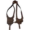 MDFCZXP Fondina a Tracolla in Pelle con Fondina Double Mag, Fondina a Tracolla Verticale, per Accessorio Costume Cosplay,Marrone,20c