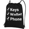 Generic Borsa con Coulisse Keys Phone Wallet Sportiva Sacche Pieghevole Sport Gym Sacca Borsa Antipolvere per Shopping Viaggio