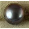 Perla Grigia Nativa Tahitiana Nera Del Sud Di 4.40 Ct Gemma Rotonda C3471