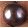 Naturale 5,55 Ct Tondo Tahitiano Grigio Nero Perla Del Mare Del Sud Gemma C3445