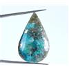 Gemma Sciolta 35,60 Ct/28 Mm Cabochon Naturale Turchese Blu Persiano C2876