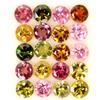 Egemdiamond 20Pezzi Di Tormalina Naturale Multi Colore A Taglio Tondo 5.56Ct 4Mm Lotto Gemma