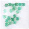 Egemdiamond Taglio Rotondo Naturale Non Scaldato Verde Smeraldo Brasile 20pcs 4.30ct 3.9mm