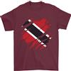 Gil dan T-Shirt Da Uomo Torn Trinidad E Tobago Day 100% Cotone