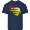 Gildan Arricciato Togo Bandiera Togolese Giorno Calcio Uomo Cotone Leggero T-Shirt