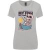 Gildan Fishing My Fish Will Come Divertente Maglietta Donna Taglio Ampio