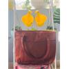 Fatto a mano Borsa Tote Da Donna In Vera Pelle Affidabile E Rischiosa Fatta A Mano 14"