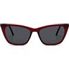 KOMONO Jodie Burgundy Unisex Cat-Eye Eco Acetate Sunglasses for Men and Women with UV Protection and CR39 Lenses