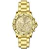 INVICTA Pro Diver Men 43mm Acciaio inossidabile Oro Quadrante Oro PC32 Quarzo