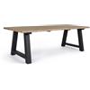 BIZZOTTO HOME EMOTION ROLLAND TAVOLO ANTRACITE 240x100cm 0804462 BIZZOTTO