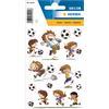 HERMA 15044 Adesivi per bambini, amici del calcio (27 adesivi, carta opaca), autoadesivi, con motivo permanente, per ragazze e ragazzi, colorati