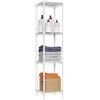 M MZG Scaffali a 4 ripiani da 217,7 kg per riporre oggetti, scaffalatura in filo metallico per armadio, ripiani regolabili per bagno, organizer in filo di acciaio, bianco, 30 cm di profondità x 30 cm