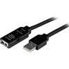 STARTECH ACCESSORIES StarTech.com Cavo ripetitore USB 2.0 da 15 m - Cavo di prolunga USB attivo con amplificatore di segnale - 1 x USB maschio/ 1 x USB femmina - Cavo di prolunga USB - Da USB (W) a USB (M) - USB 2.0 - 15 m - Attivo - Nero - per P/N: …