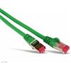 Markenlos Cavo patch CAT.6a 10 m, verde, S/FTP PIMF, senza alogeni, GHMT (EN 17025)