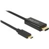 DELOCK Cavo USB C -> HDMI-A 4K 60Hz St/St 1,00m sw