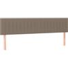 vidaXL Testiere 2 pezzi Tessuto Taupe 100x5x78/88 cm