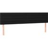 vidaXL Testiere 2 pezzi nero 100x5x78/88 cm tessuto