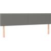vidaXL Testiere 2 pz. Tessuto grigio scuro 80x5x78/88 cm