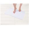 Hammetex Tappetino da bagno antiscivolo, 43 x 61 cm, 100% cotone, 1200 GSM, lavabile, assorbente, asciugatura rapida, certificato Oeko-TEX, bianco