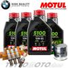 Motul - Hiflo - NGK Tagliando BMW R 1150 R / ABS 2000-2006 Kit Olio Motul 5100 15W50 Filtro Candele